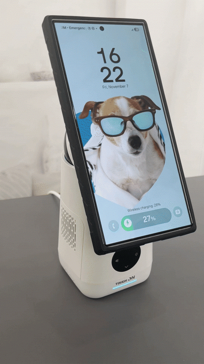 Tough On MagMax Qi2 3-in-1 Wireless Charger with Smart Infrared Sensor Rotation