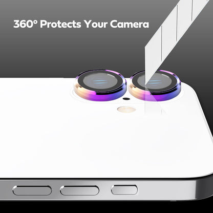 Tough On iPhone 16 Plus Camera lens Protector Tempered Glass Individual Ring