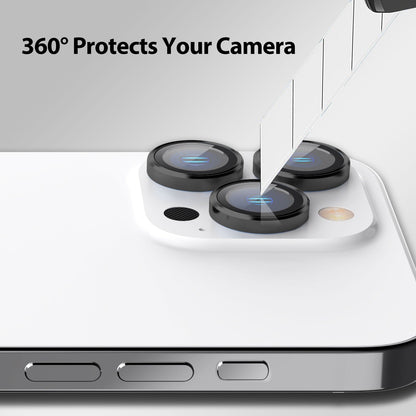 Tough On iPhone 16 Pro Camera lens Protector Tempered Glass Individual Ring