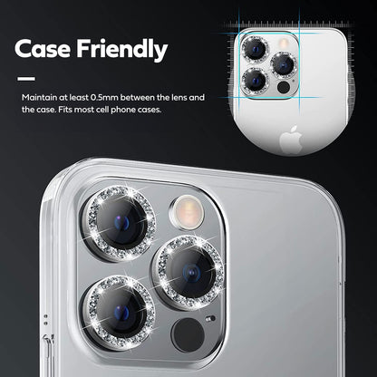 Tough On iPhone 16 Pro Camera lens Protector Tempered Glass Individual Ring