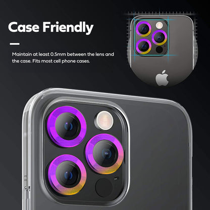 Tough On iPhone 16 Pro Camera lens Protector Tempered Glass Individual Ring