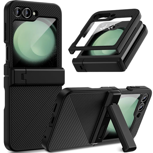 Samsung Galaxy Z Flip6 Case Full Body Protection with Screen Protector & Kickstand