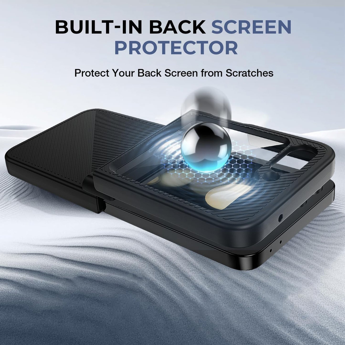 Samsung Galaxy Z Flip6 Case Full Body Protection with Screen Protector & Kickstand