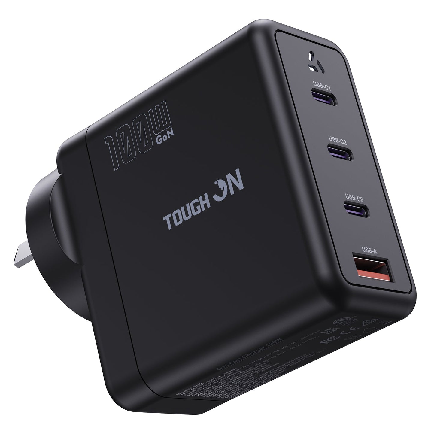 Tough On 100W 4 Port PD & QC 3.0 Fast Gan Wall Charger