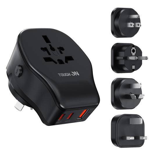 Tough On 20W Universal Travel Charger with 4 Plug Adapter