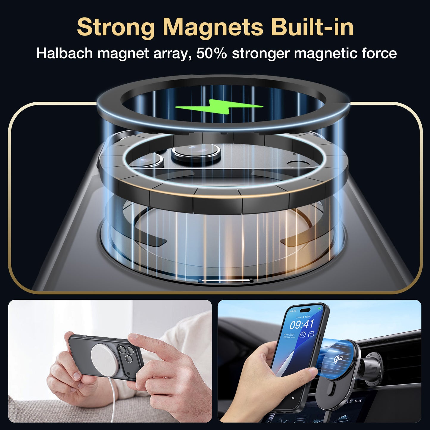 Tough On 360° Rotate Stand Case With MagSafe for iPhone