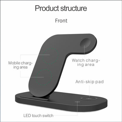 Tough On 3-in-1 Wireless Charger (for Apple Devices) and 20W USB-C Charger Bundle