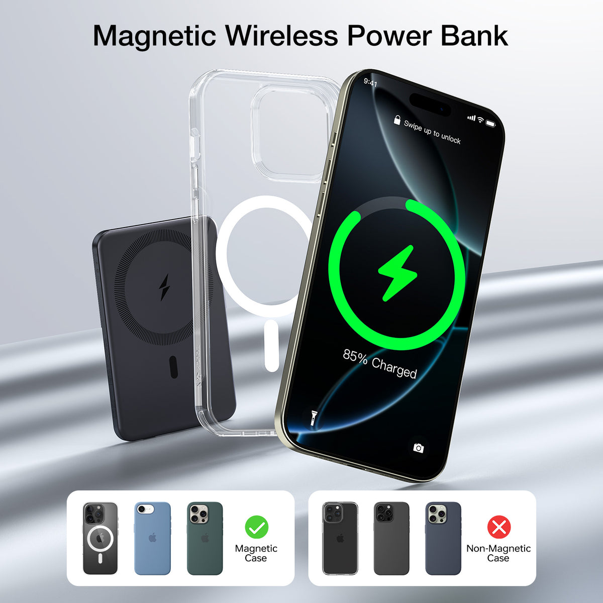 Tough On 5000mAh Ultra Slim Magnetic Power Bank