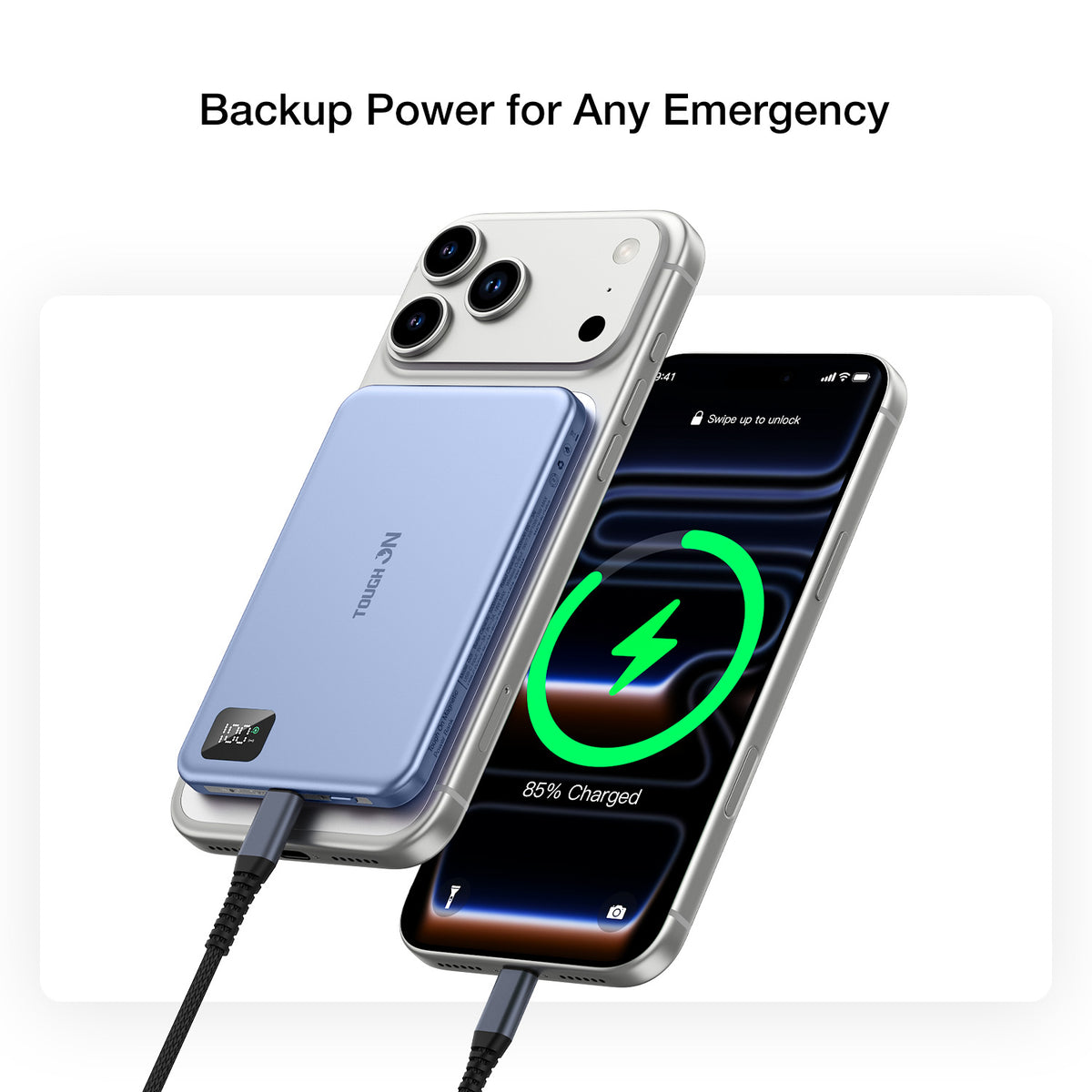 Tough On 5000mAh Ultra Slim Magnetic Power Bank