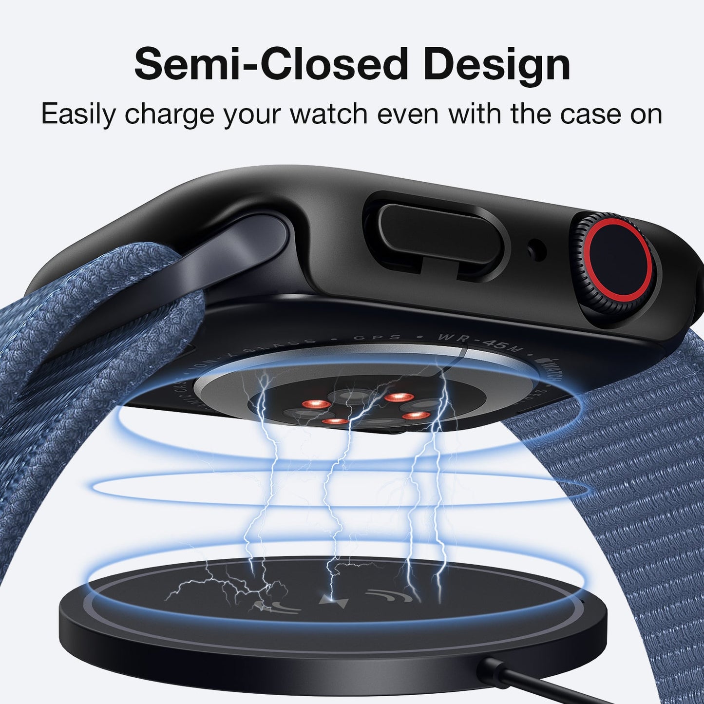 Tough On Apple Watch Case Series 10 42mm with Tempered Glass Screen Protector