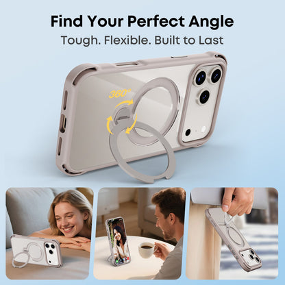 Tough On Armour Case with Ring Holder Stand MagSafe Compatible for iPhone 17 Series