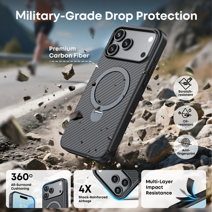 Tough On Armour Case with Ring Holder Stand MagSafe Compatible for iPhone 17 Series