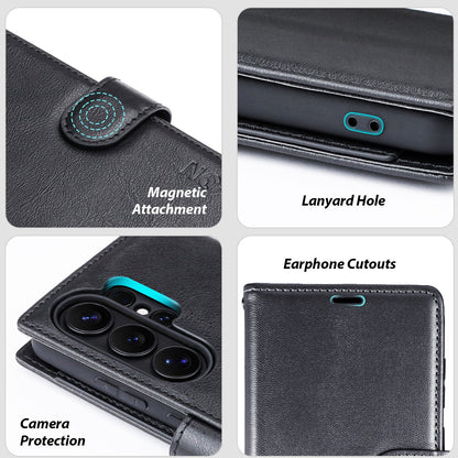 Tough On Samsung Galaxy Flip Wallet Leather Case