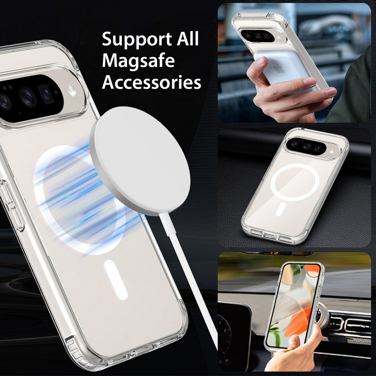 Tough On Google Pixel 10 Case Clear Air with MagSafe
