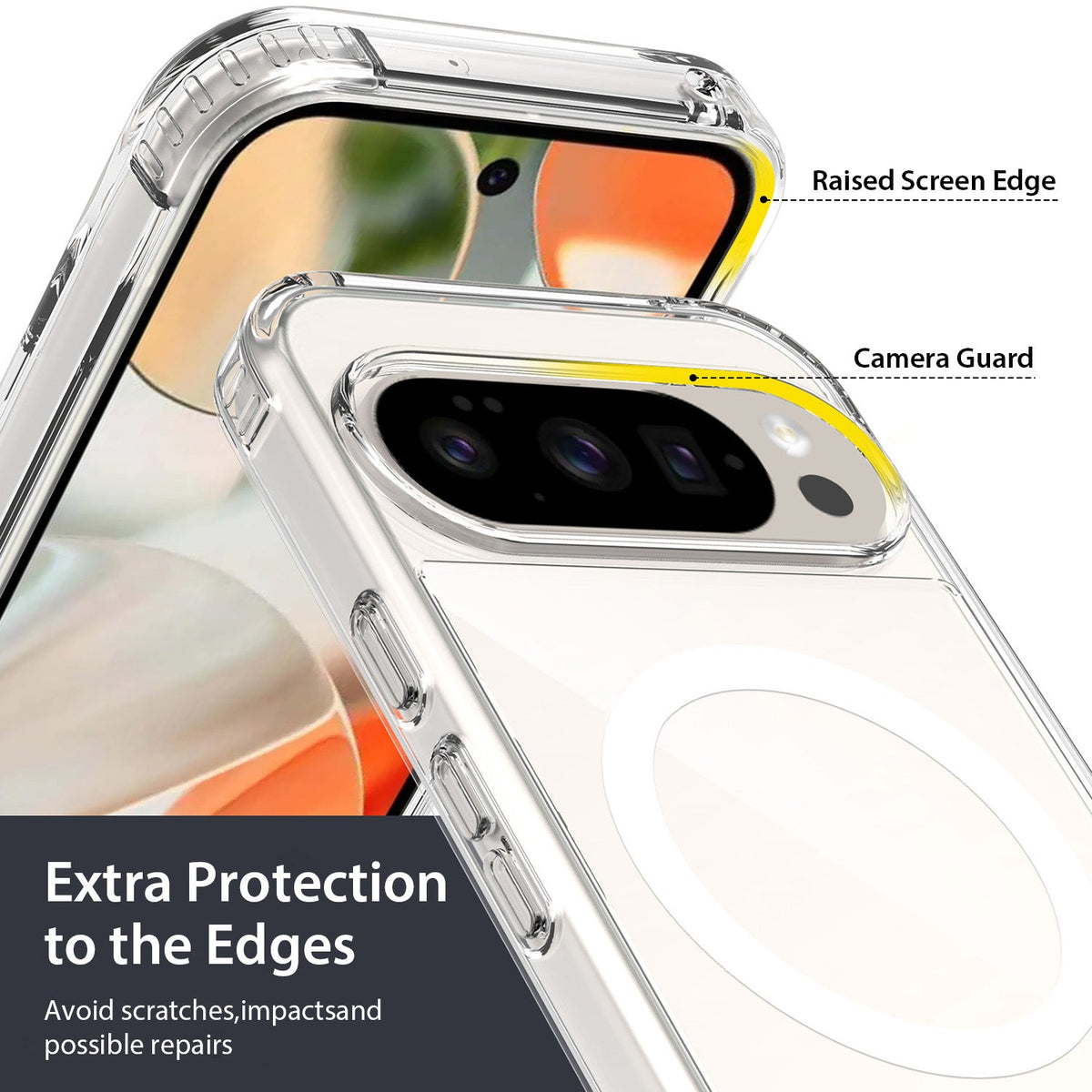 Tough On Google Pixel 10 Pro XL Case Clear Air with MagSafe