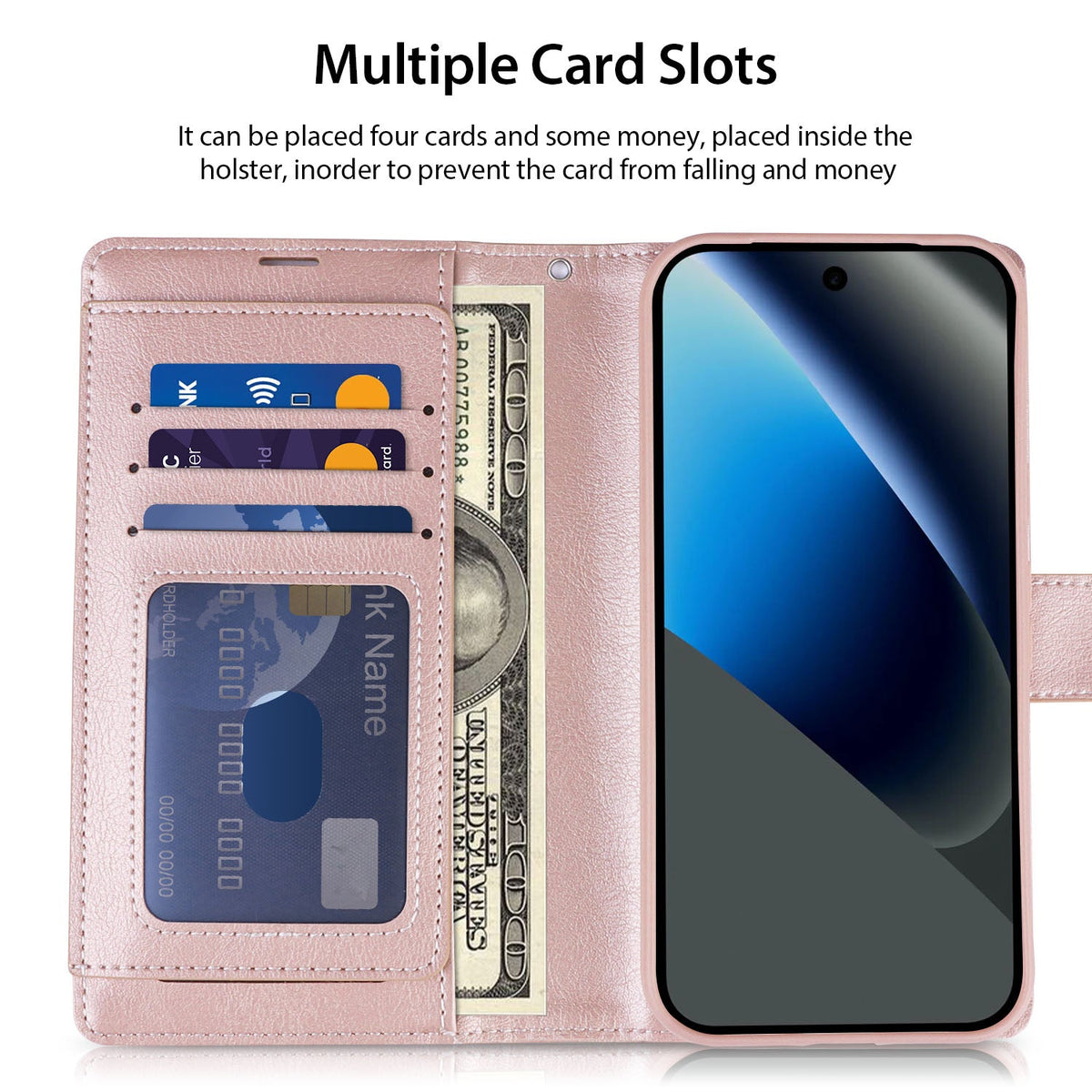 Tough On Google Pixel 10a Flip Wallet Leather Case