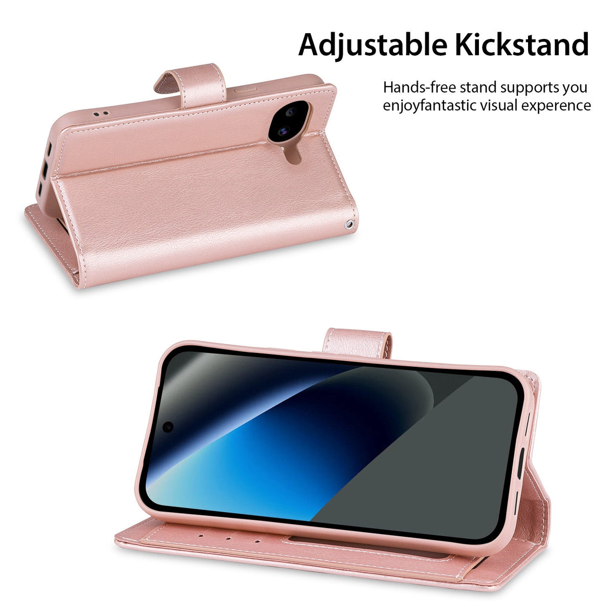 Tough On Google Pixel 10a Flip Wallet Leather Case