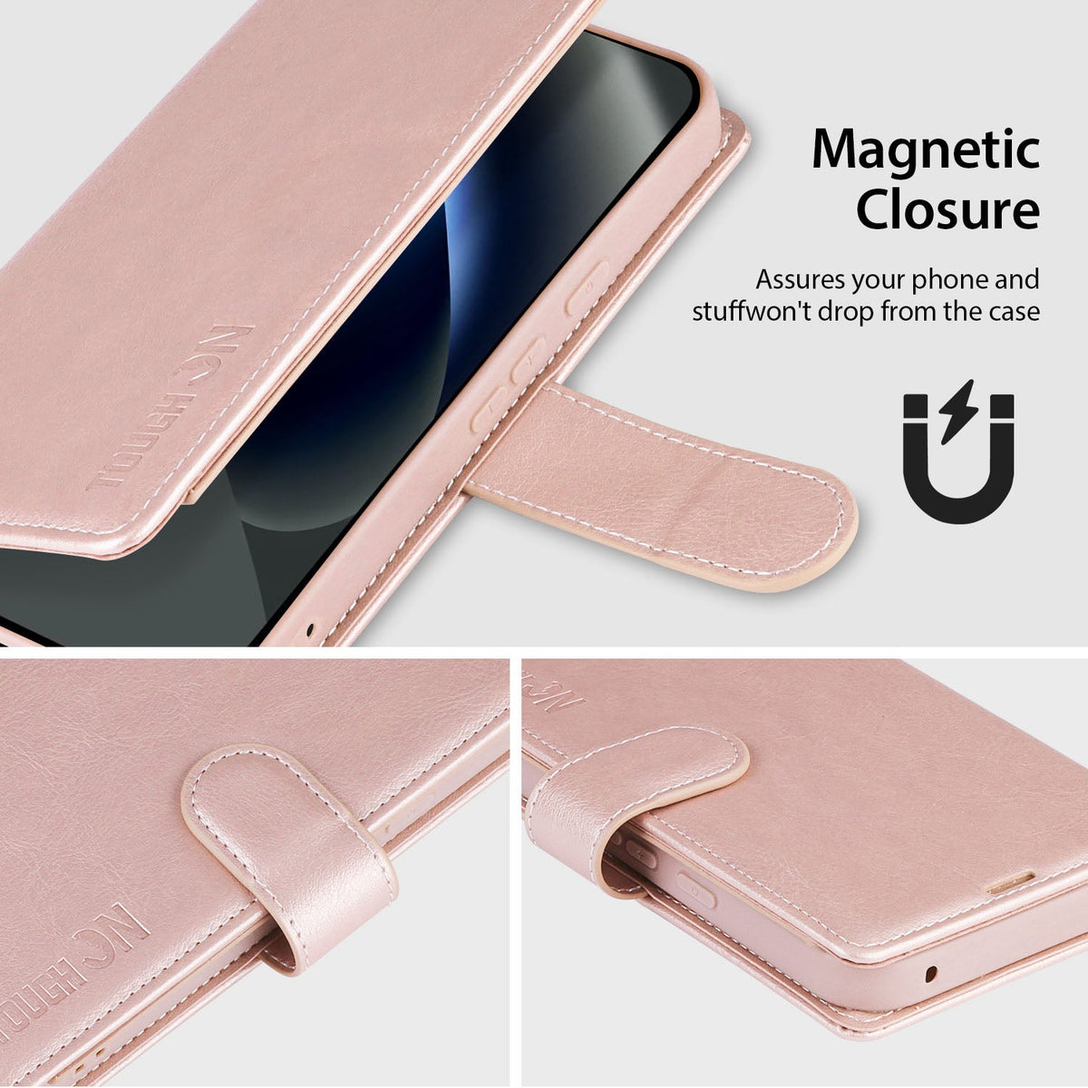 Tough On Google Pixel 10a Flip Wallet Leather Case