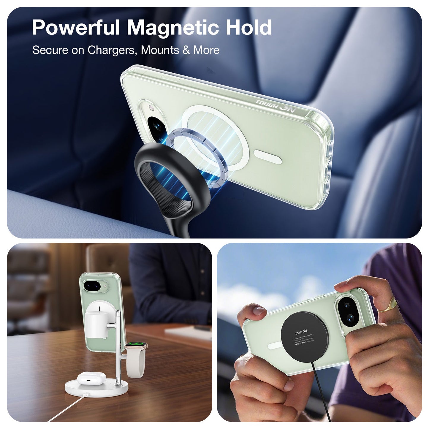 Tough On Google Pixel 10a Magnetic Case Clear Air