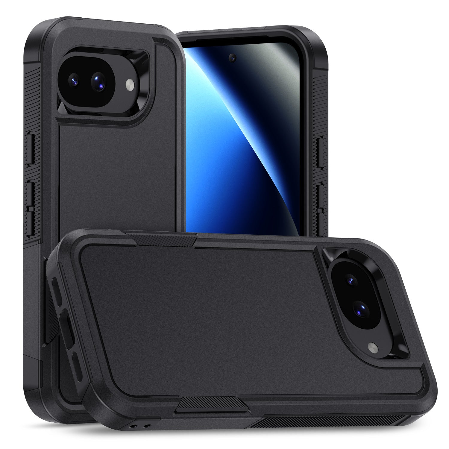 Tough On Google Pixel 10a Magnetic Case Heavy Armor Black