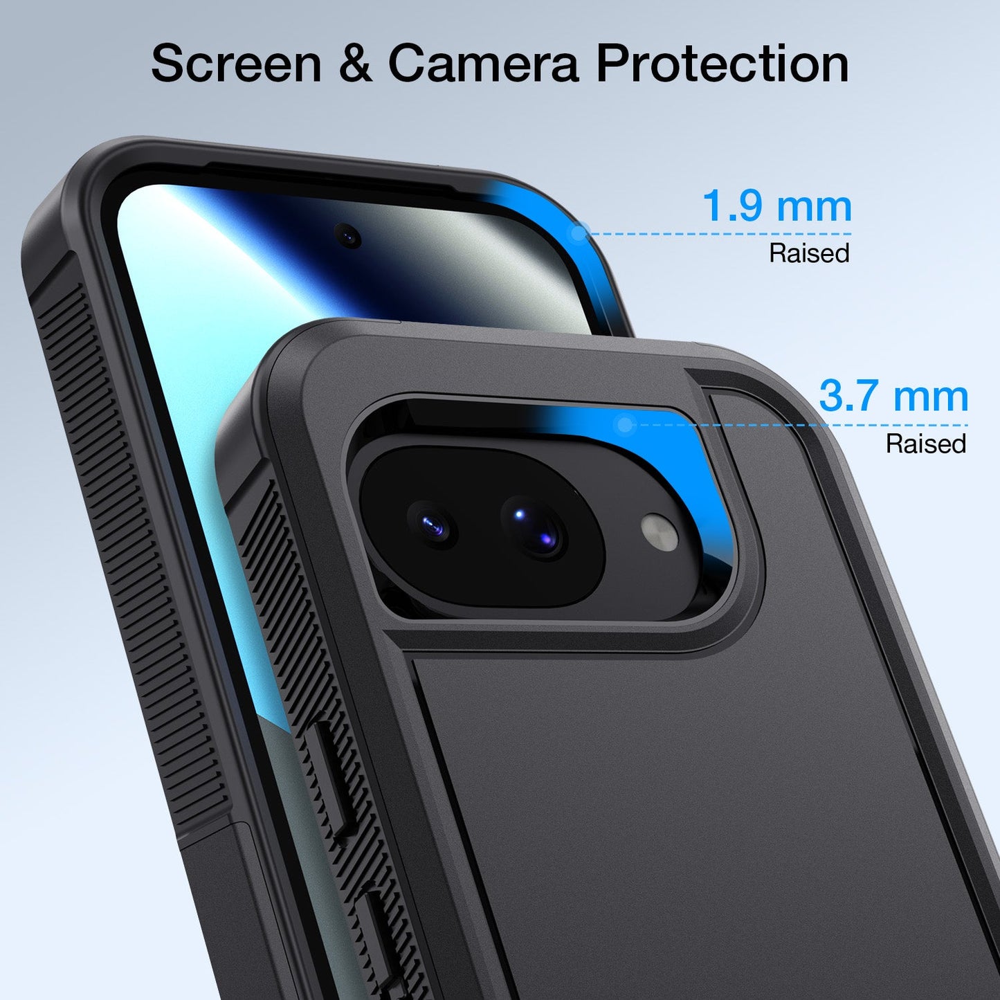 Tough On Google Pixel 10a Magnetic Case Heavy Armor Black