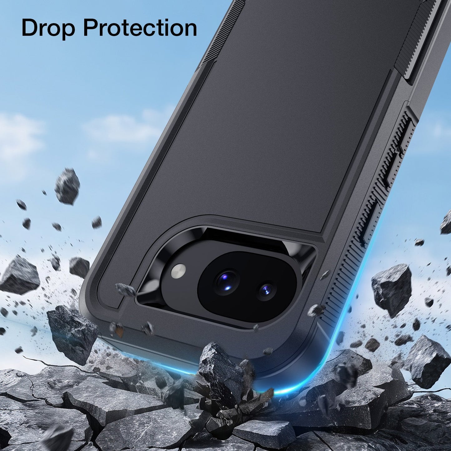 Tough On Google Pixel 10a Magnetic Case Heavy Armor Black