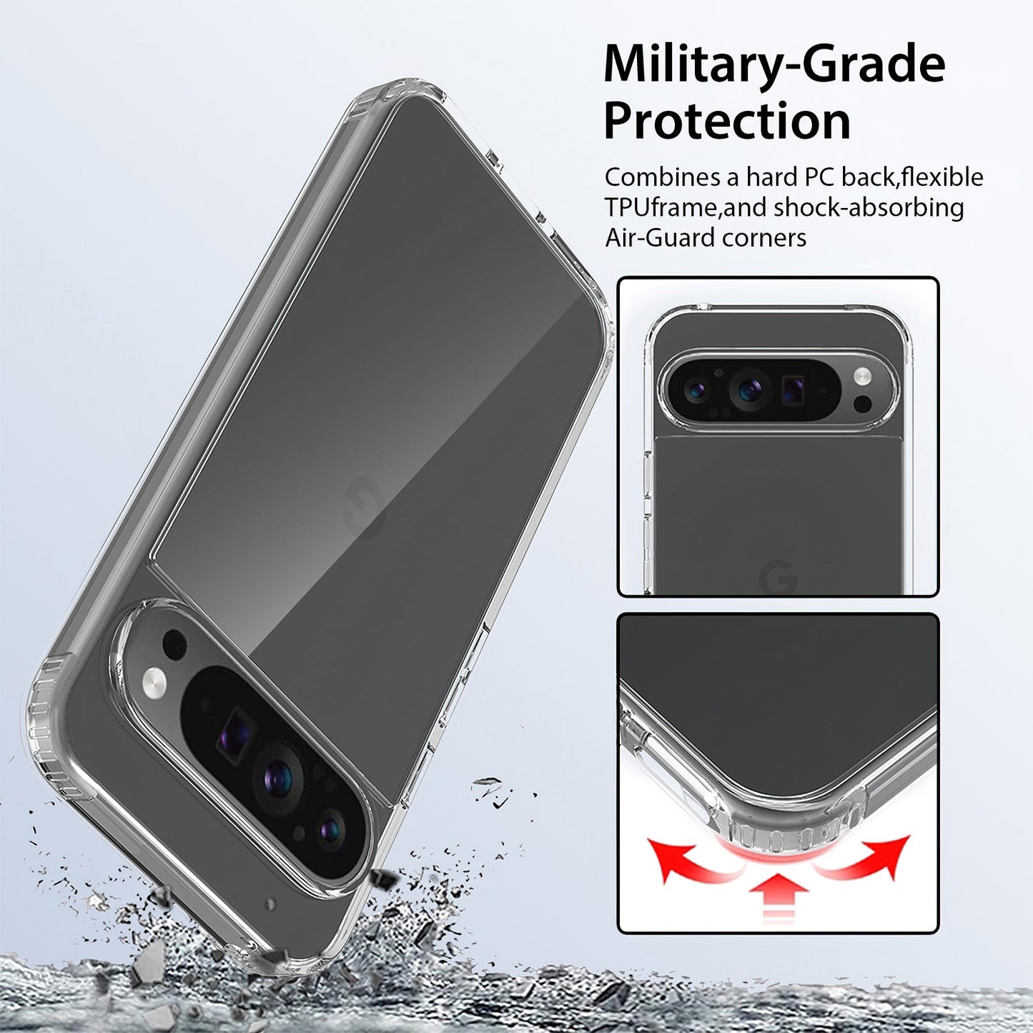 Tough On Google Pixel 9 Pro Case Clear Air