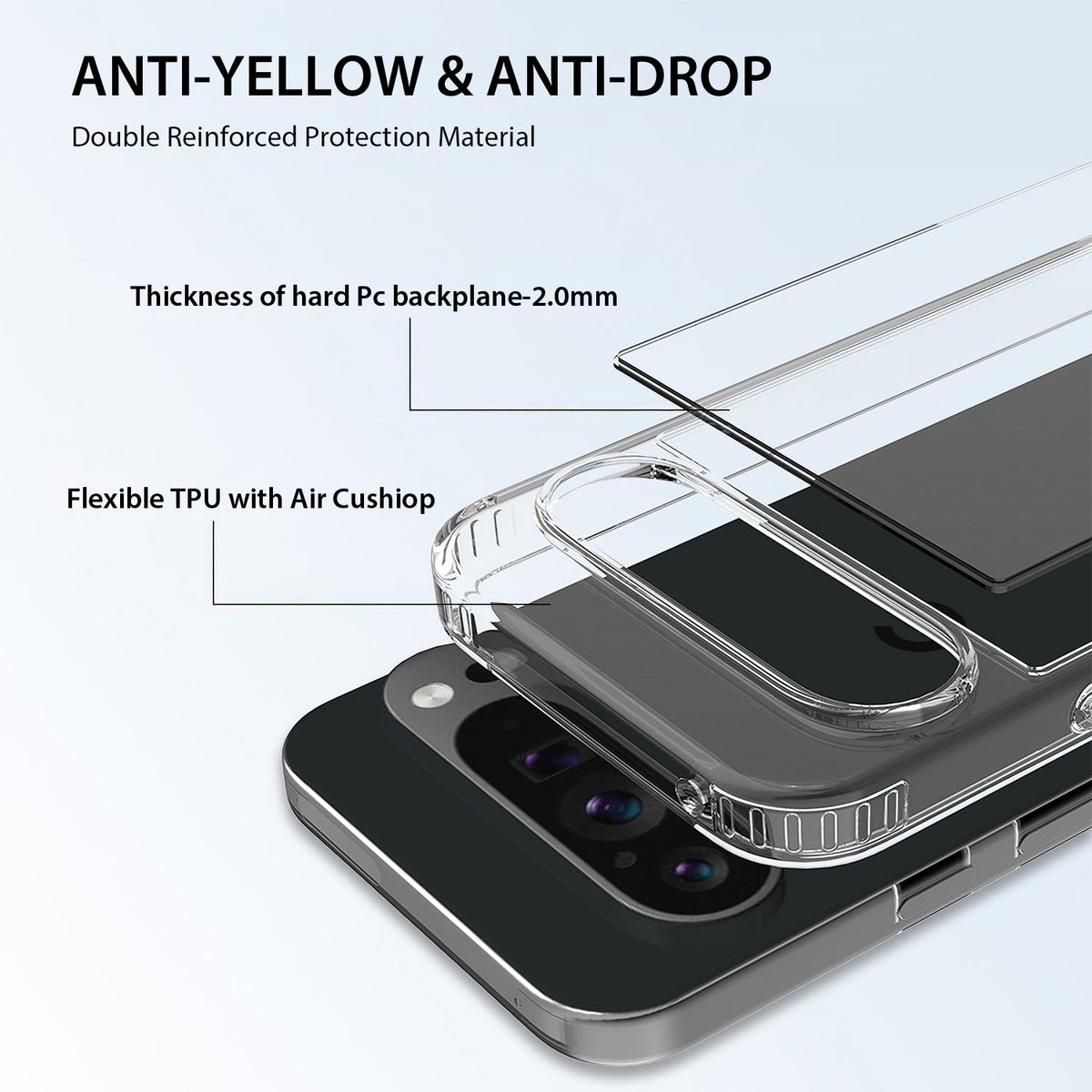 Tough On Google Pixel 9 Pro XL Case Clear Air