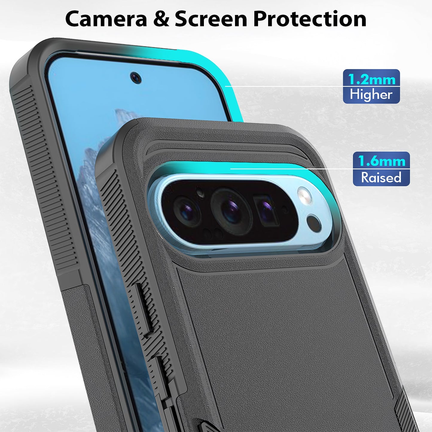 Tough On Google Pixel 9 Pro XL Case Tough Armor Black