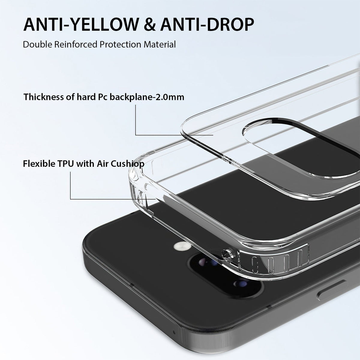 Tough On Google Pixel 9a Case Clear Air