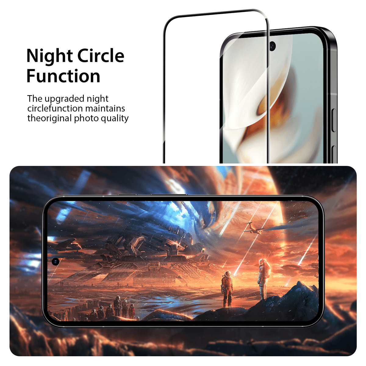 Tough On Google Pixel 9a Tempered Glass Screen Protector