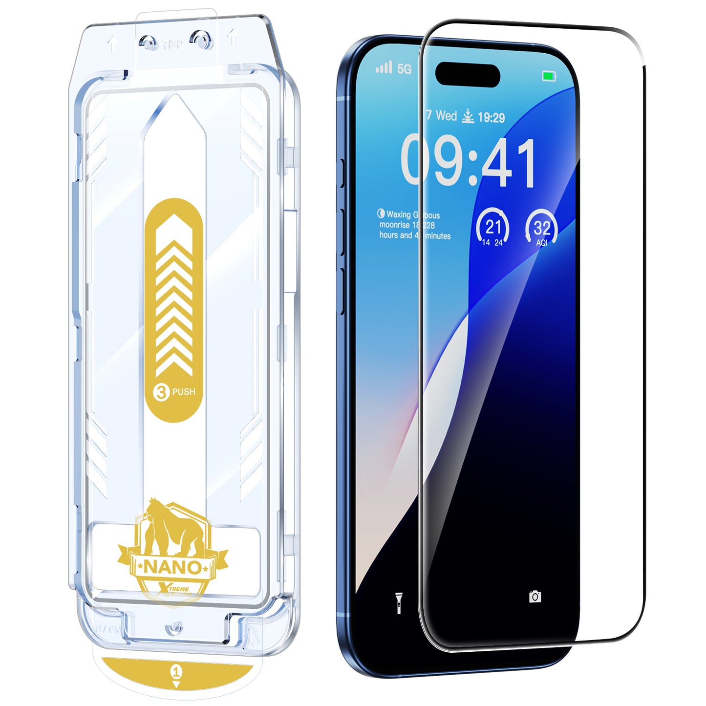 Tough On HD Clear Nano Glass Screen Protector for iPhone