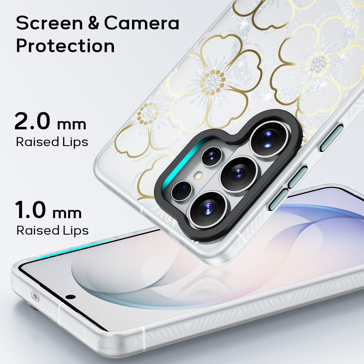 Tough On Samsung Galaxy IMD Golden Flora Case