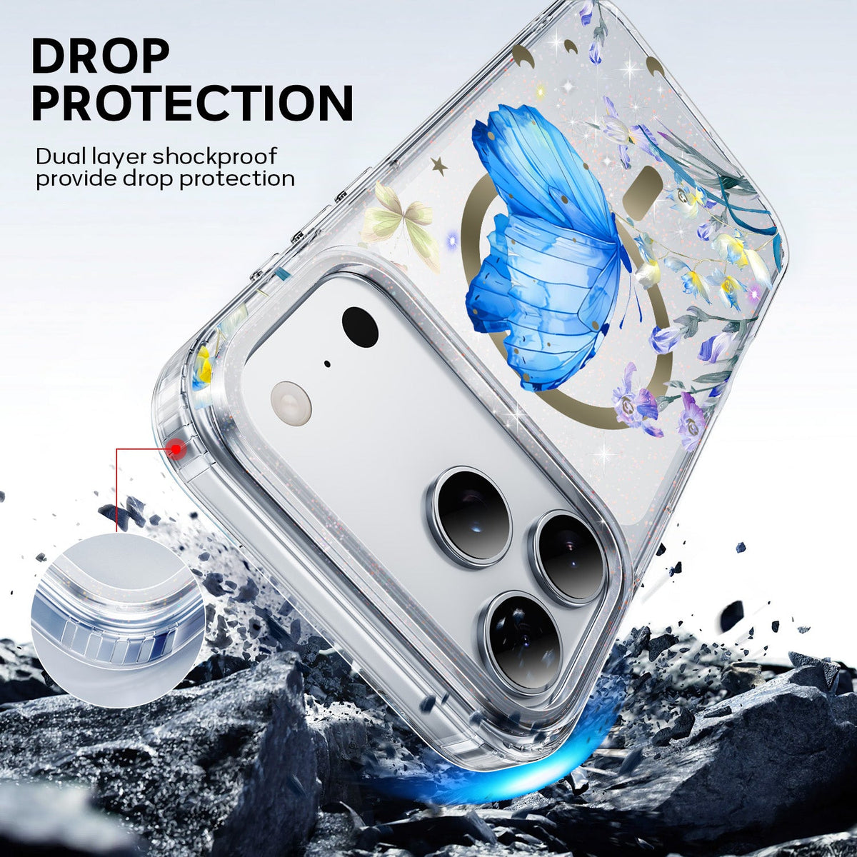 Tough On IMD Pattern Case With MagSafe for iPhone