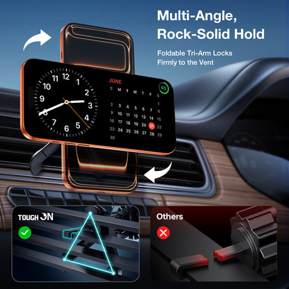 Tough On MagCool Qi2 Wireless Car Charger with Active TEC Cooling