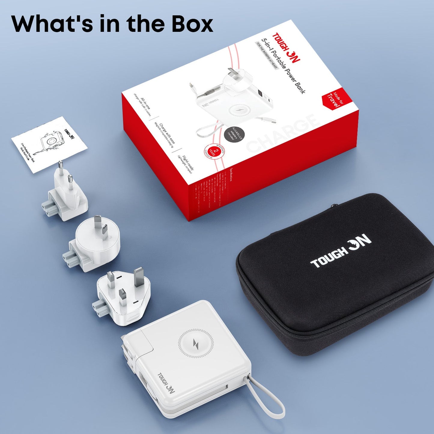 Tough On MagGo 5-in-1 Universal Travel Power Bank 10000mAh