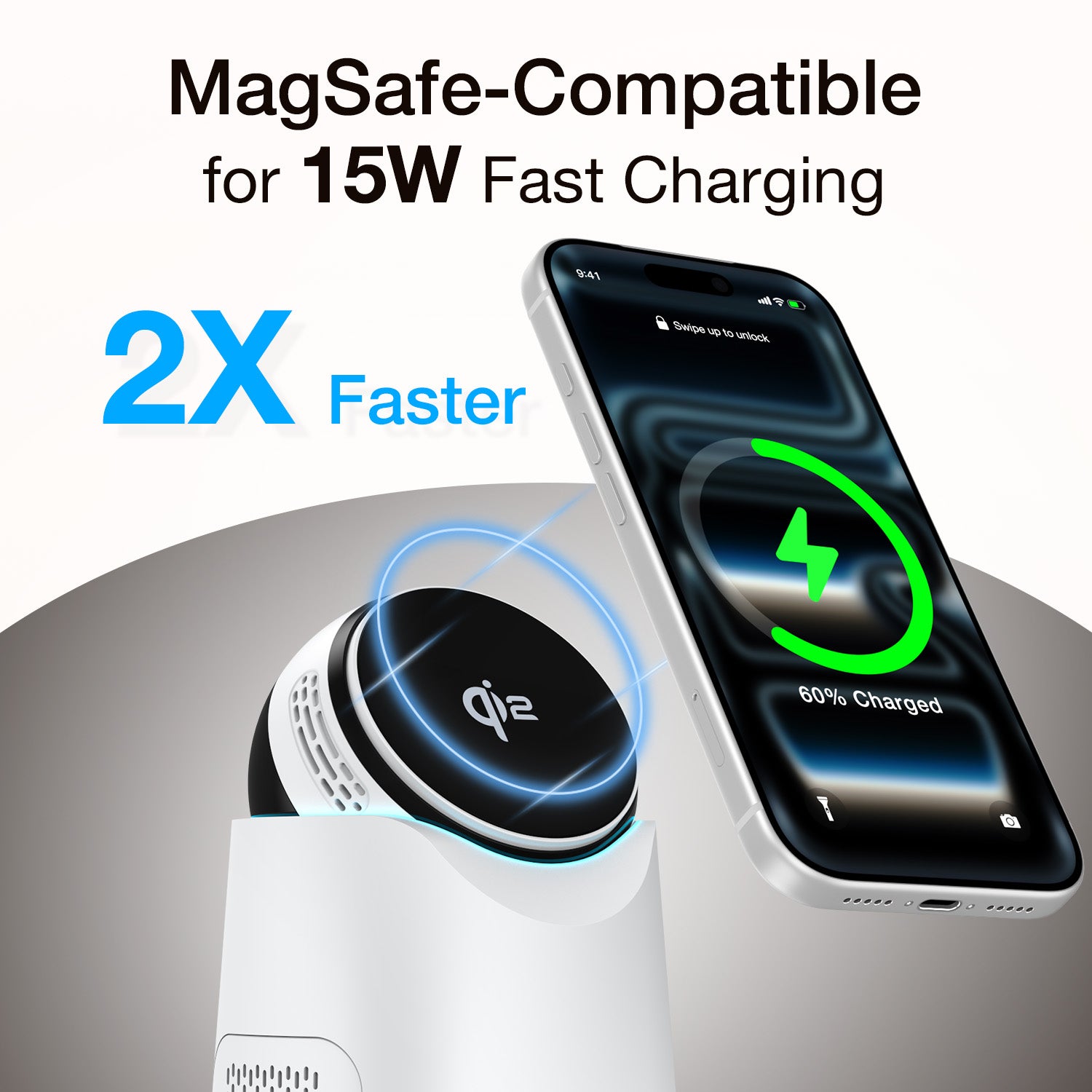 Tough On MagMax 3-in-1 Qi2 Wireless Charging Station