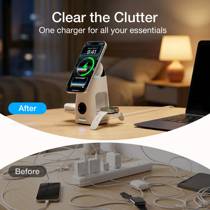 Tough On MagMax 3-in-1 Qi2 Wireless Charging Station