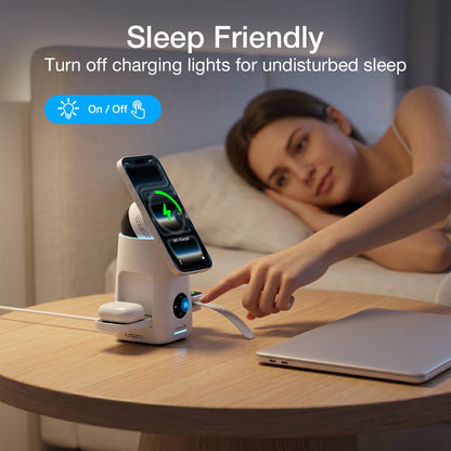Tough On MagMax 3-in-1 Qi2 Wireless Charging Station
