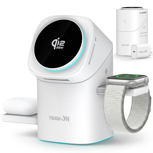 Tough On MagPro Qi2 25W 3-in-1 Wireless Charger