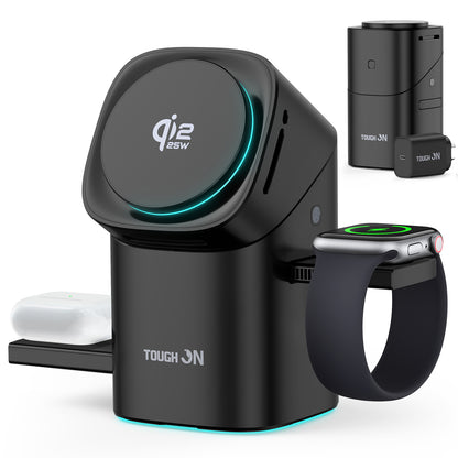 Tough On MagPro Qi2 25W 3-in-1 Wireless Charger
