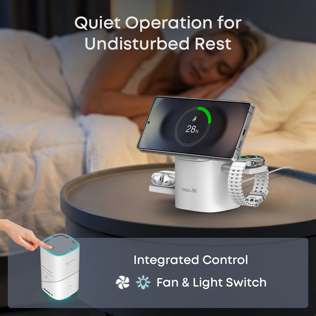 Tough On MagPro Qi2 25W 3-in-1 Wireless Charger