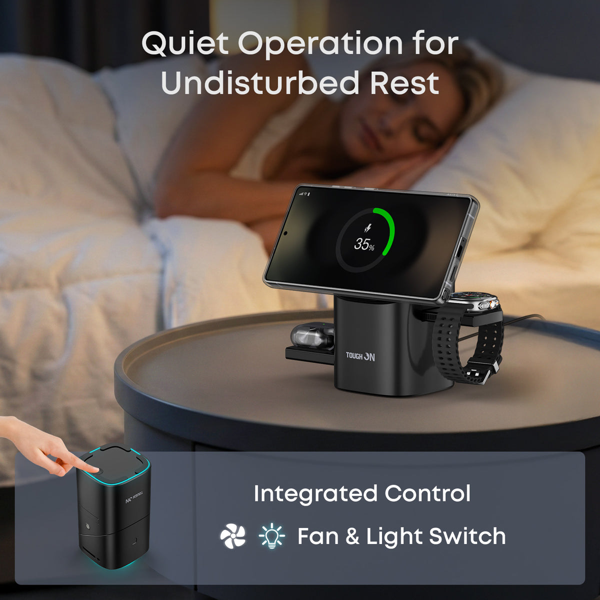Tough On MagPro Qi2 25W 3-in-1 Wireless Charger