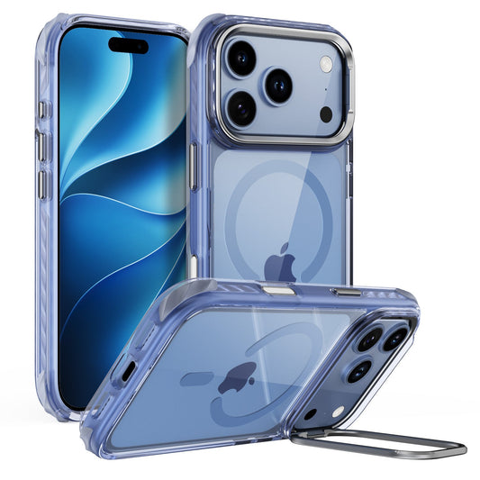 Tough On Magnetic Case with Camera Stand for iPhone-Blue