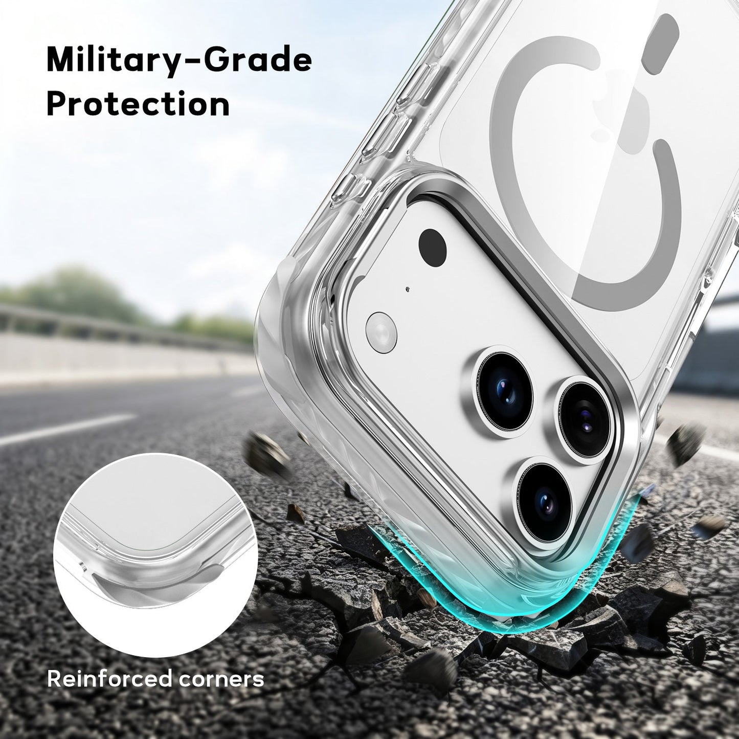 Tough On Magnetic Case with Camera Stand for iPhone