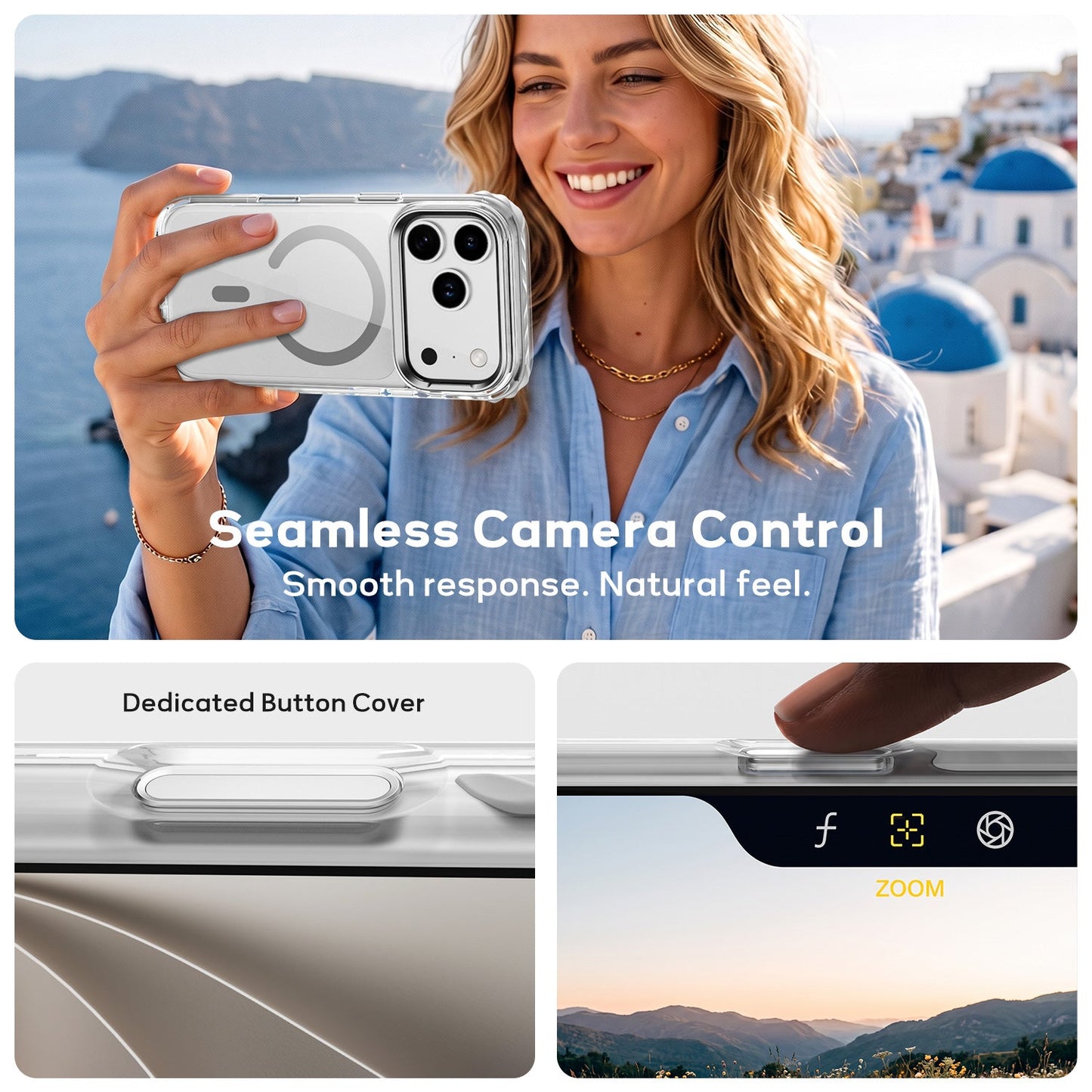 Tough On Magnetic Case with Camera Stand for iPhone