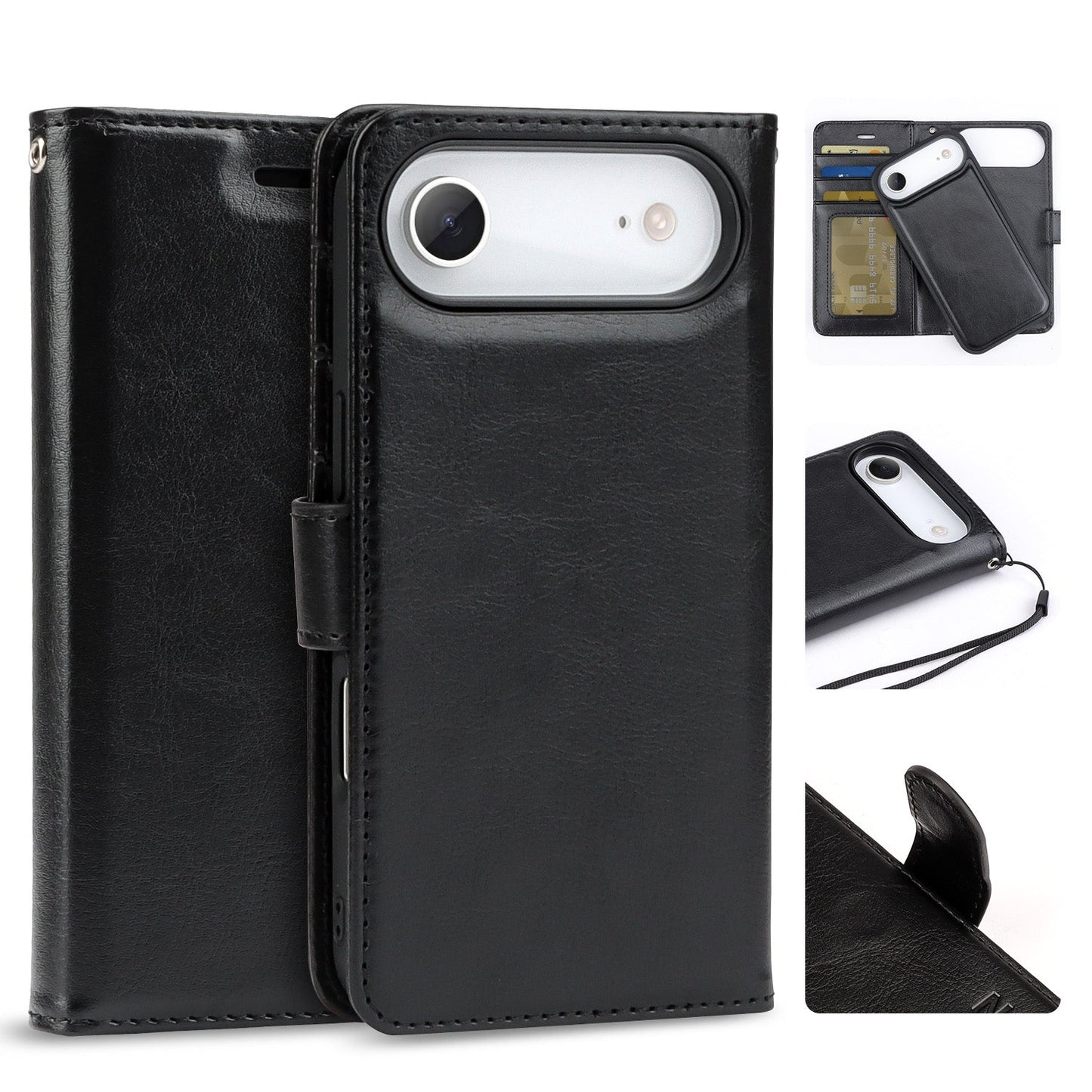 Tough On Magnetic Detachable Leather Case for iPhone 17 Series