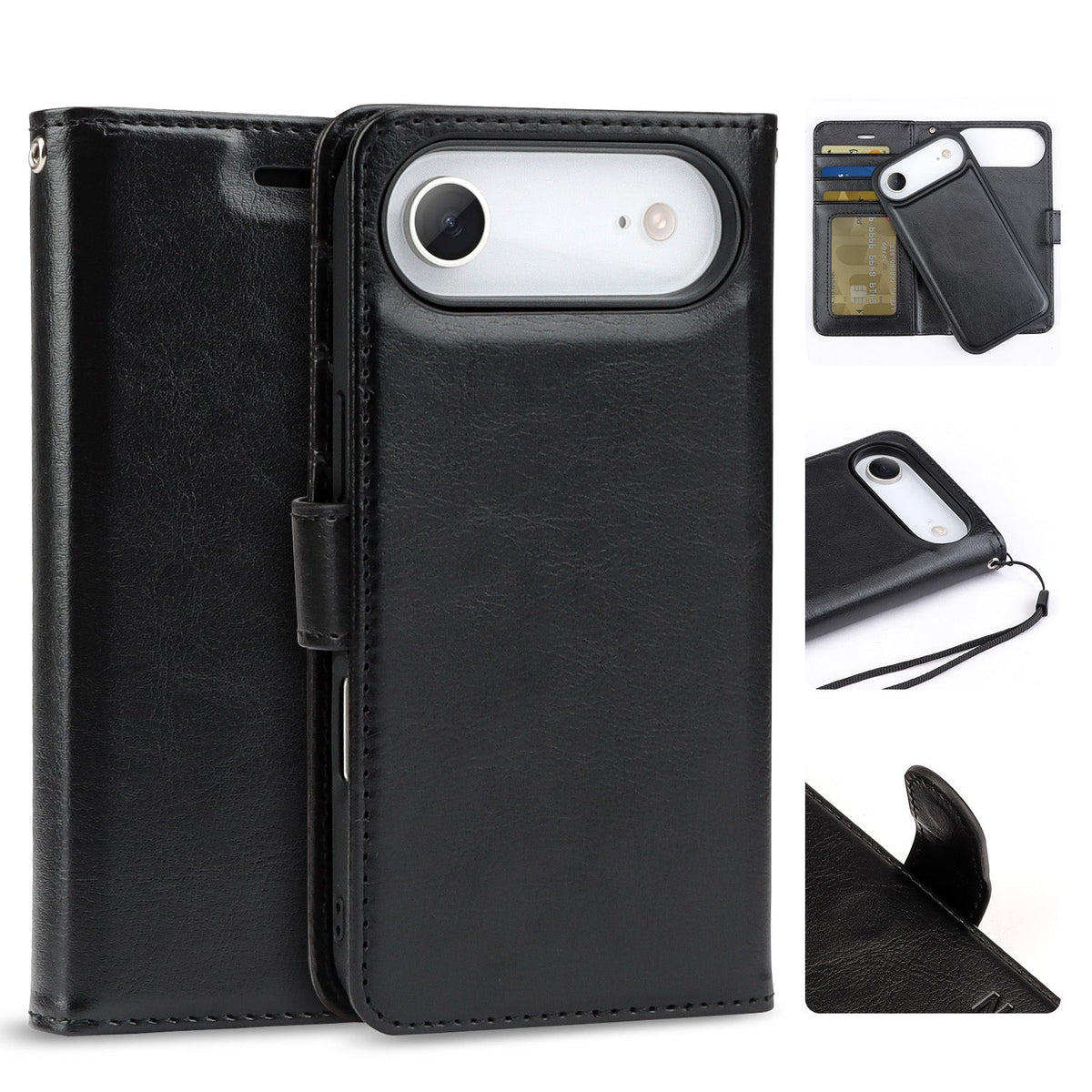 Tough On Magnetic Detachable Leather Case for iPhone
