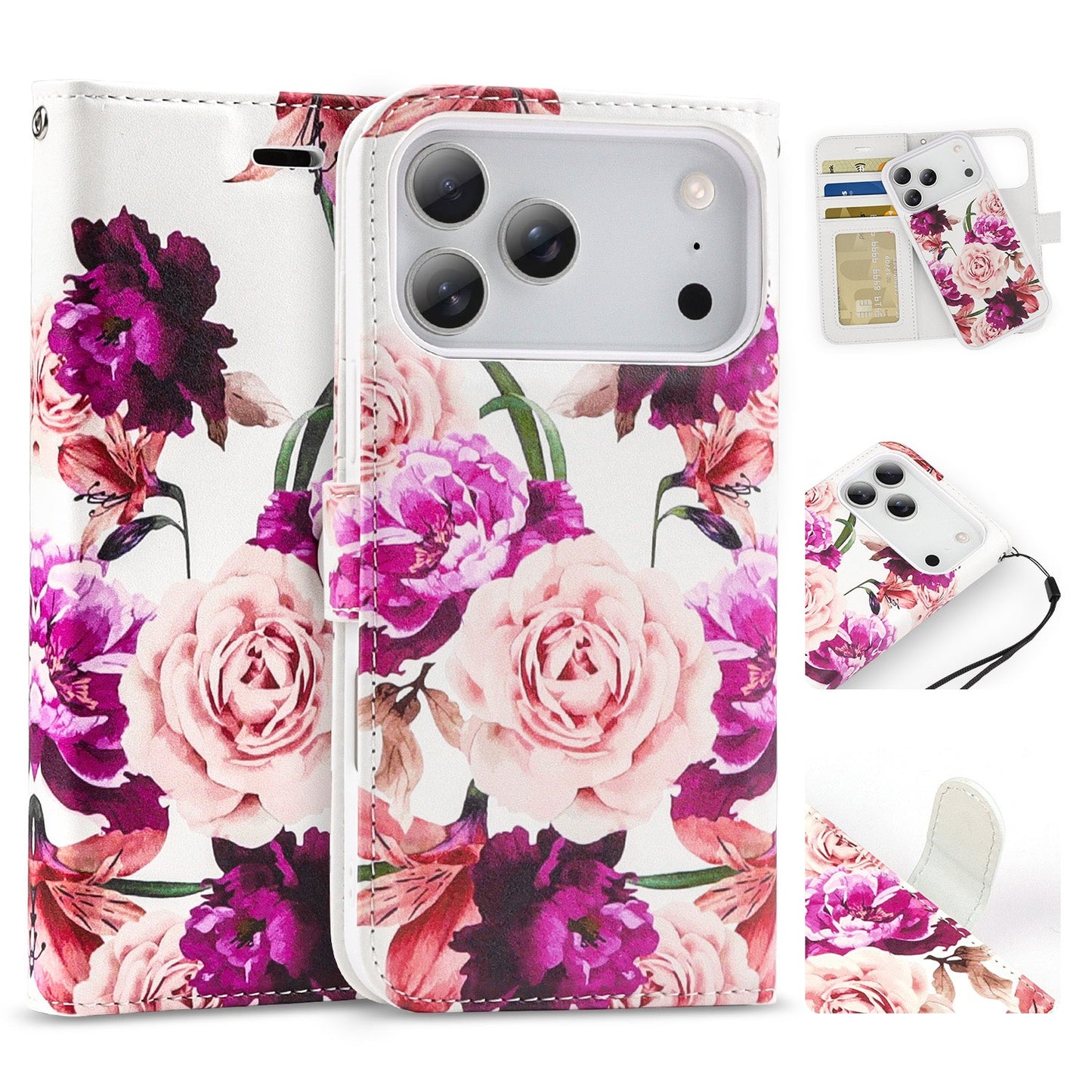 Tough On Magnetic Detachable Leather Case for iPhone 17 Series-4