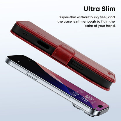 Tough On Magnetic Detachable Leather Case for iPhone 17 Series